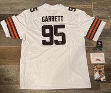 Myles Garrett autographed Cleveland Browns jersey COA & Photo signing