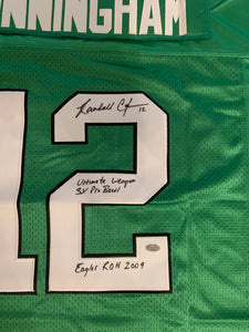 Randall Cunningham autographed Philadelphia Eagles jersey photo signing COA