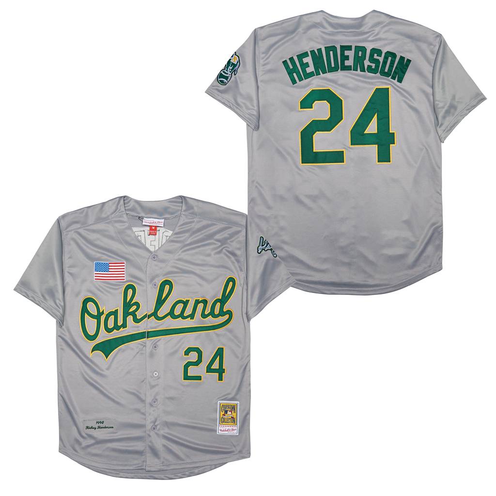 Rickey Henderson XL Cooperstown Collection Jersey #24 Oakland Athletics A's outlet