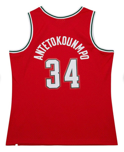 Giannis Antetokounmpo 2014 - 2015 Milwaukee Bucks Official NBA Mitchell & Ness Jersey