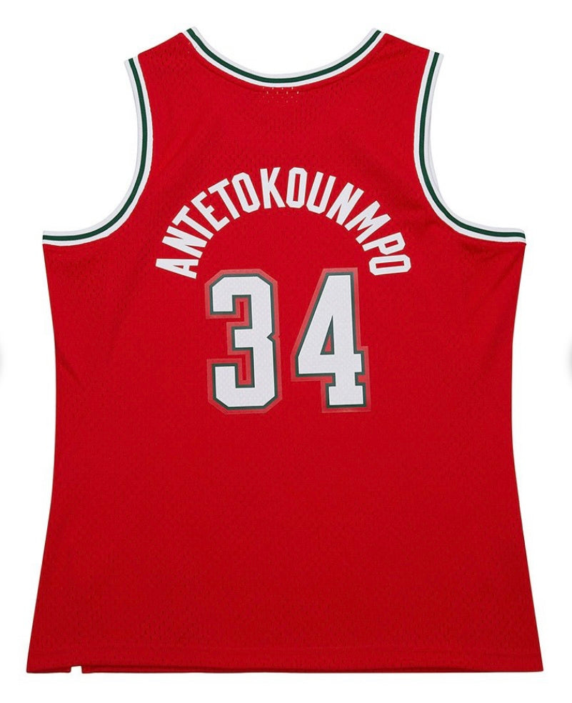 Giannis Antetokounmpo 2014 - 2015 Milwaukee Bucks Official NBA Mitchell & Ness Jersey
