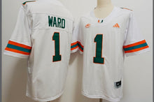 Cam Ward YOUTH KIDS Miami Hurricanes Official NCAA Adidas Jersey White
