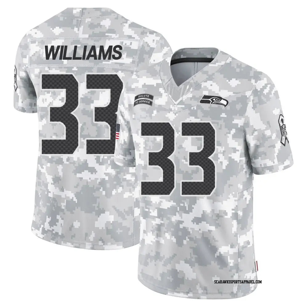 Dee Williams Seattle Seahawks Official NFL Jersey Nike 2024 Salute to Service