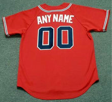 Any name & Number Custom Atlanta Braves Official MLB Majestic Jersey Red