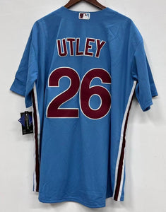 Chase Utley Philadelphia Phillies Jersey blue