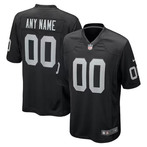 Any name & Number Las Vegas Raiders Official NFL Nike Jersey black