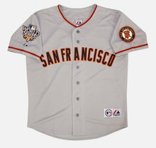 Tim Lincecum San Francisco Giants 2010 World Series Official MLB Majestic Jersey gray
