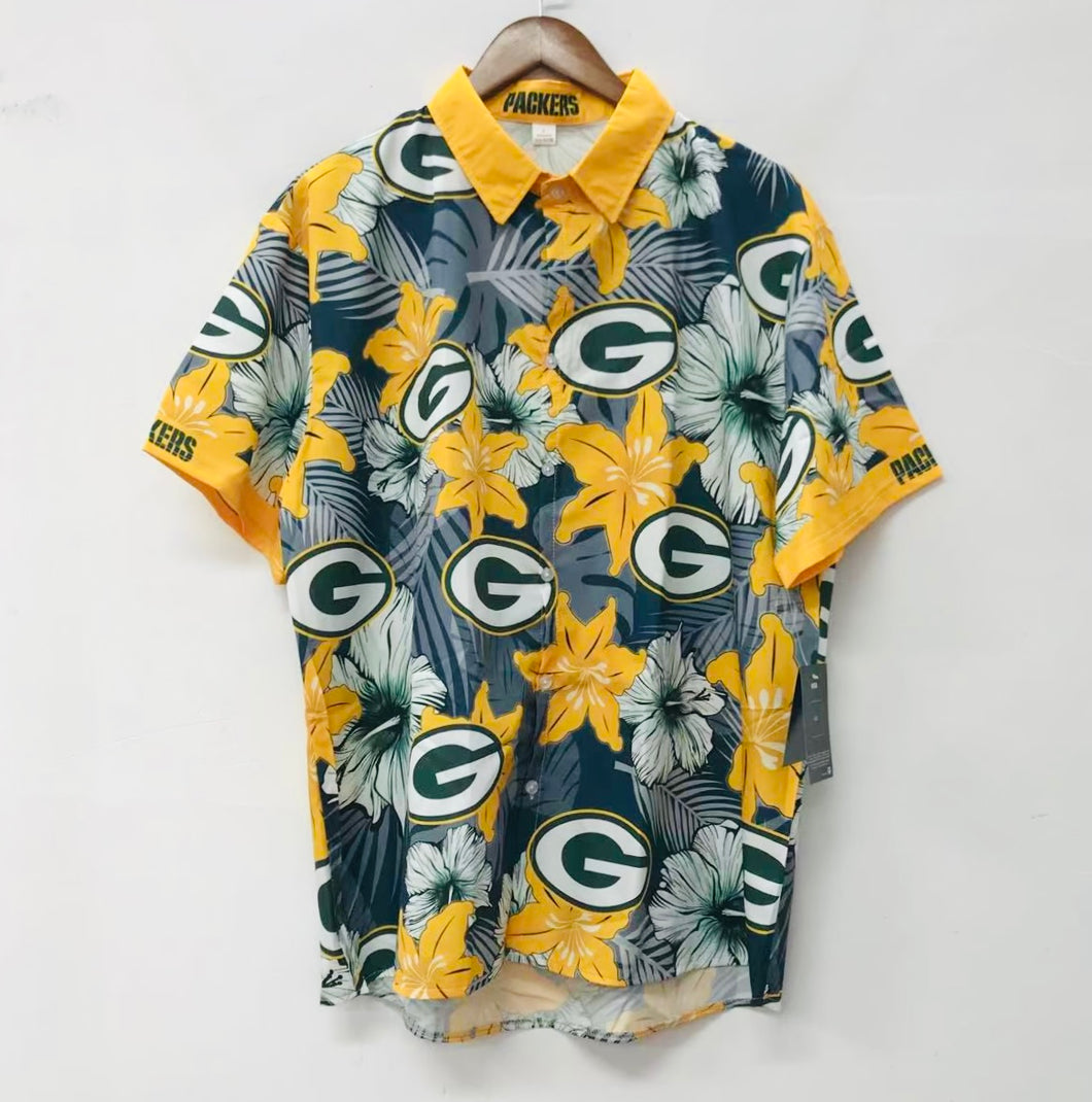 Green Bay Packers Official NFL Floral Palm shirt