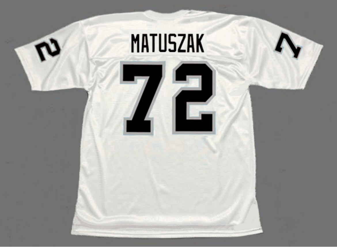 John Matuszak Oakland Las Vegas Raiders Mitchell Ness Jersey white