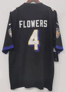 Zay Flowers Baltimore Ravens official Nike Jersey black