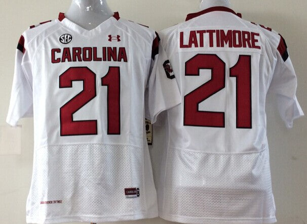 Marcus Lattimore South Carolina Gamecocks #21 Football Jersey - Gray