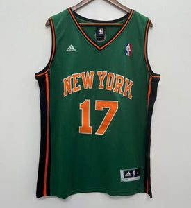 Jeremy Lin New York Knicks Official NBA Jersey Adidas green St. Patrick’s Day