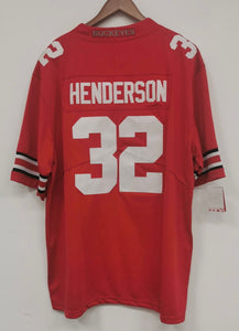 TreVeyon Henderson Ohio State Buckeyes Jersey red