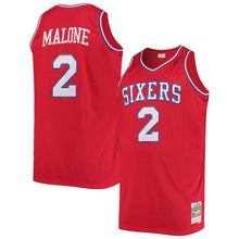 Moses Malone Philadelphia 76ers Official NBA Mitchell & Ness Jersey