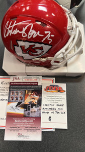 Christian Okoye Autographed Kansas City Chiefs Mini Helmet with COA