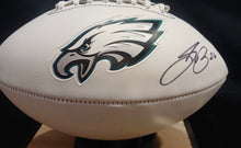 Saquon Barkley Autographed Philadelphia Eagles Logo Football with COA