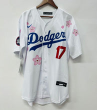 Shohei Ohtani Los Angeles Dodgers Official MLB Nike jersey white flowers