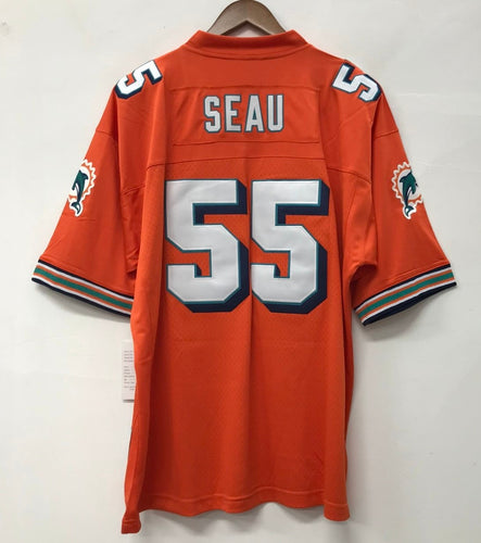 Junior Seau Miami Dolphins Official NFL Mitchell & Ness Jersey
