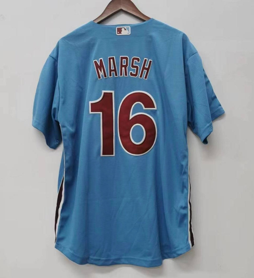 Brandon Marsh Philadelphia Phillies Jersey Nike blue