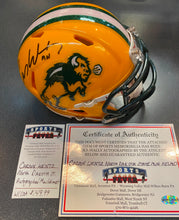 Carson Wentz North Dakota State Autographed Mini Helmet with COA