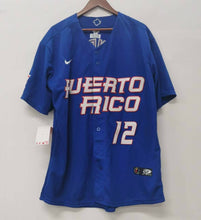 Francisco Lindor Puerto Rico Jersey Nike blue