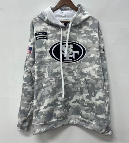 San Francisco 49ers 2024 Official Nike Salute to Service hoodie