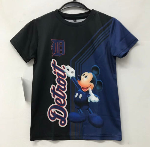 Detroit Tigers Disney Mickey Mouse Official MLB T-shirt YTH