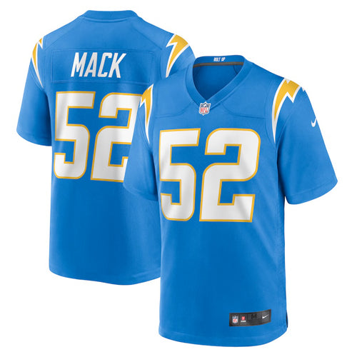 Khalil Mack Los Angeles Chargers Official NFL NIKE Jersey dark blue