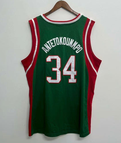 Giannis Antetokounmpo 2013 - 2014 Milwaukee Bucks Official NBA Mitchell & Ness Jersey