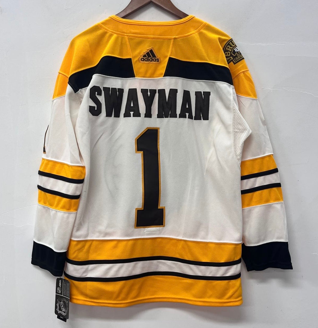 Jeremy Swayman Boston Bruins Official NHL Jersey Adidas