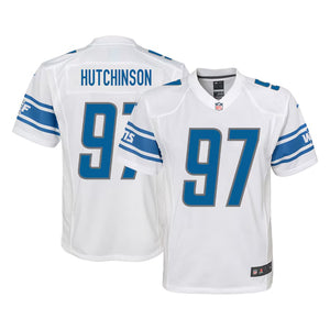 Aiden Hutchinson YOUTH KIDS Detroit Lions Official NFL Nike Jersey White