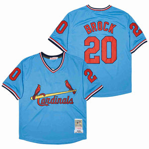 Lou Brock St. Louis Cardinals Jersey Mitchell & Ness