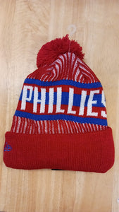 Philadelphia Phillies MLB New Era winter knit Hat with Pom Pom
