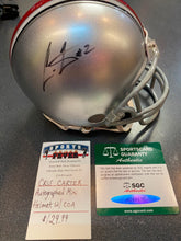 Cris Carter Autographed Ohio State Mini Helmet with SGC COA