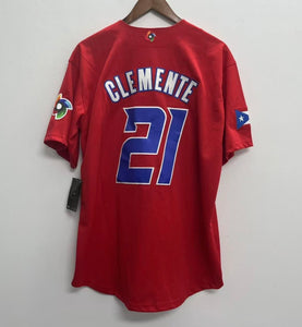 Roberto Clemente Puerto Rico jersey Nike red