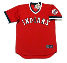 John Lowenstein Cleveland Indians Official MLB Majestic Jersey red