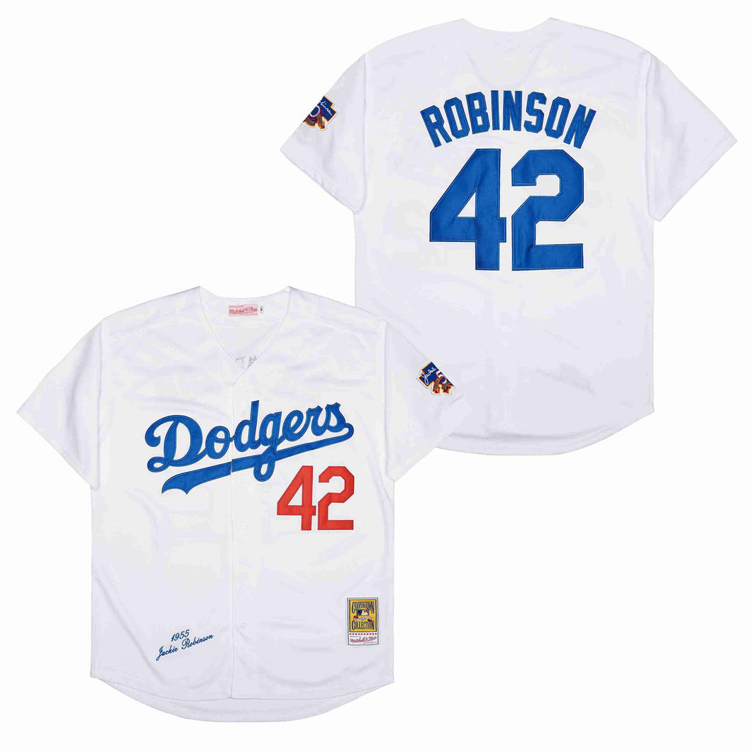 Jackie Robinson Brooklyn Dodgers Jersey Mitchell & Ness white