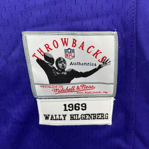 海外　鉄道チケット　ブルー、パープルカラー　20枚程　ヴィンテージ Wally Hilgenberg 1969 Minnesota Vikings NFL Mitchell & Ness Jersey