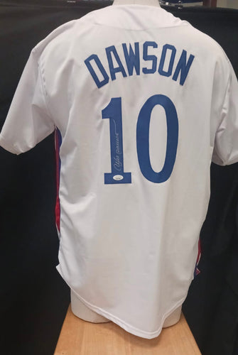 Andre Dawson autographed Montreal Expos custom jersey JSA Witnessed COA