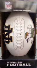 Notre Dame Fighting Irish Full Size logo Autograph Signature Football