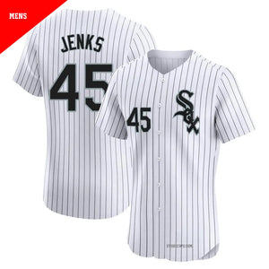 Bobby Jenks Chicago White Sox Jersey custom made by Mitchell & Ness white pinstripes