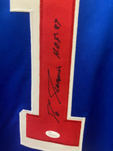 Eddie Giacomin New York Rangers autographed jersey JSA Witnessed COA
