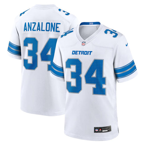 Alex Anzalone YOUTH KIDS Detroit Lions Official NFL Nike Jersey white