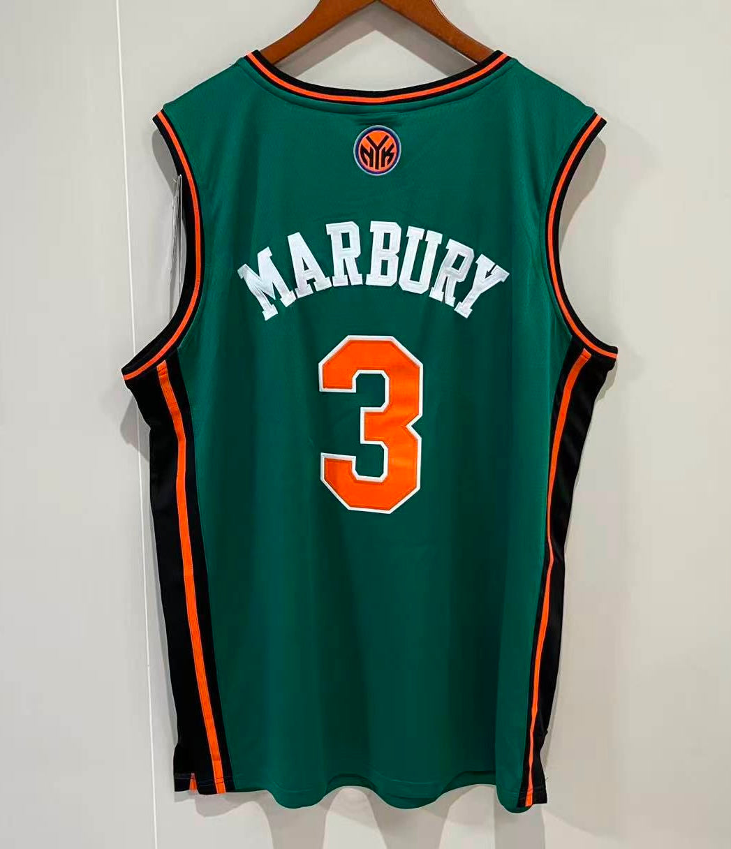 Stephon Marbury New York Knicks Official NBA Adidas Jersey green