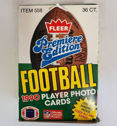 1990 Fleer Football wax box 36 packs