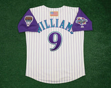Matt Williams Arizona Diamondbacks Official MLB 2001 World Series Jersey white w/purple sleeves