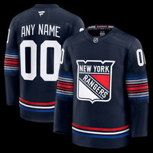 New York Rangers Any Name and Number Official NHL customized jersey Navy blue