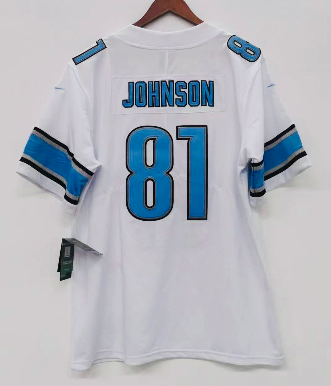 Calvin Johnson Detroit Lions Official NFL Nike Jersey white Classic Authentics