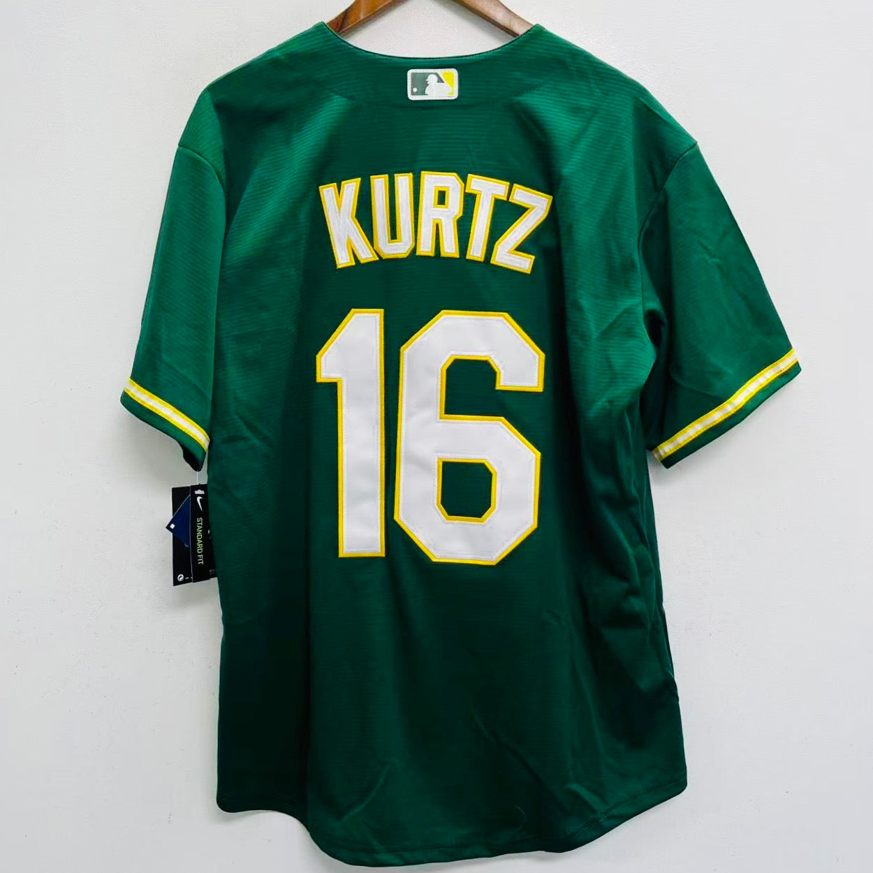 Nick Kurtz Oakland Athletics A's Official MLB Nike Jersey Green