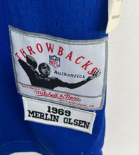 Merlin Olsen 1969 Los Angeles Rams NFL Mitchell & Ness Jersey blue
